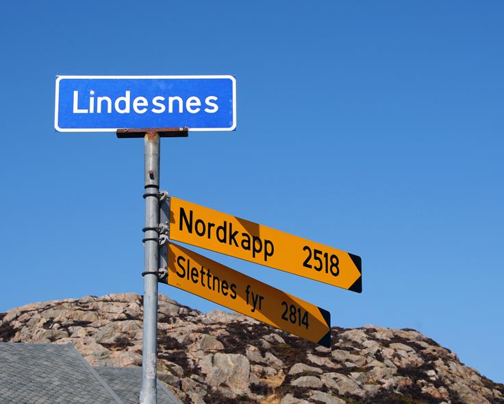 Skilt Lindesnes 