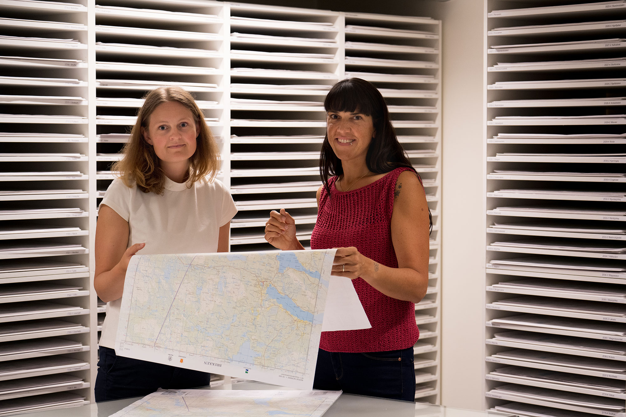 Ansatte som jobber i Kartverket (Foto: Morten Brun)