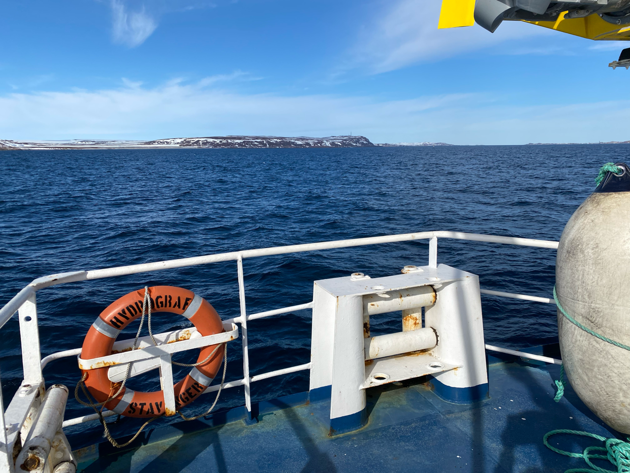 Detaljbilde fra Hydrograf med livb&oslash;ye.