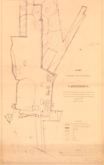 Akershus amt nr 119 sør 2: Kart over Gardermoen i 1:4000