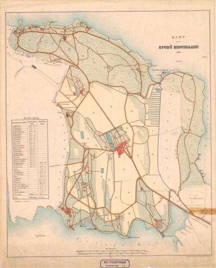 Akershus amt nr 55: Kart over Bygdø Kongsgaard