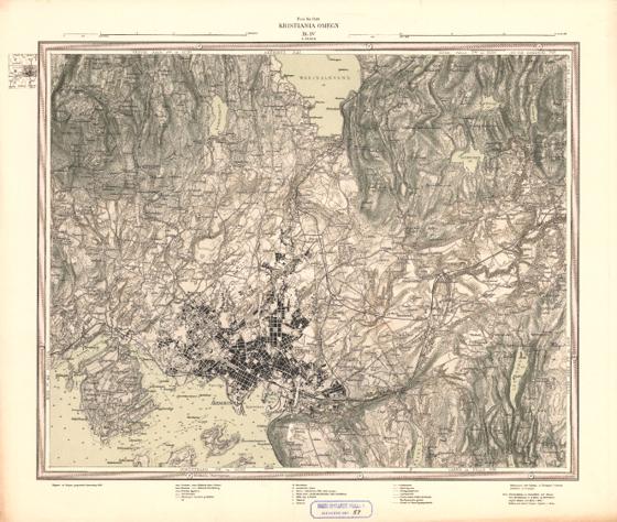 Akershus amt nr 57-4: Kart over Kristiania Omegn