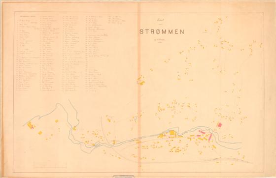 Akershus amt nr 78: Kart over Strømmen