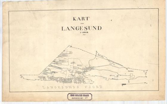 Bratsberg-amt nr 17: Kart over Langesund