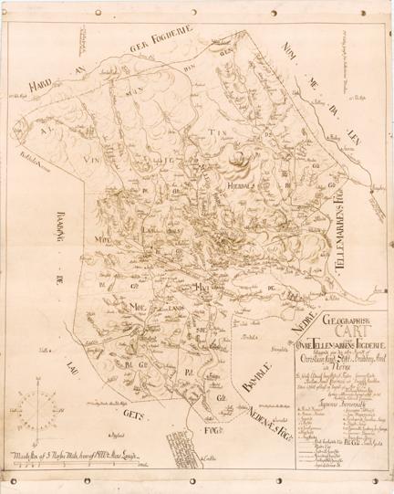Bratsberg amt nr 48: Geographisk Cart over Øvre Tellemarkens Fogderie