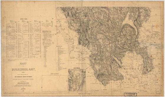 Buskerud-amt nr 20-1: Kart over Buskerud Amt