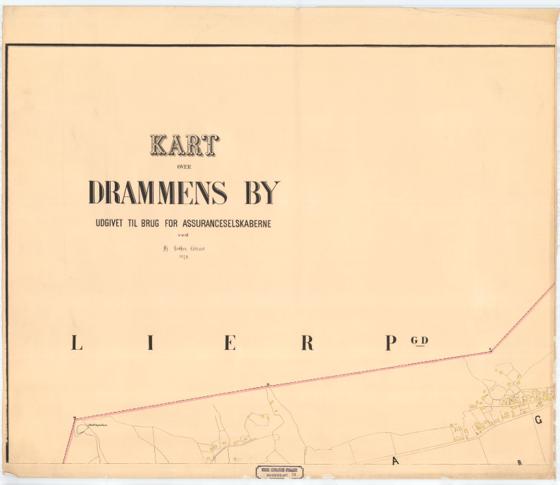 Buskerud-amt nr 26-1: Kart over Drammens By