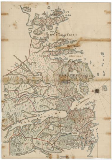 Jarlsberg og Larviks amt nr 13: Kart over Egnen omkring Laurvig