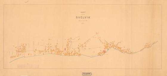 Jarlsberg og Larviks amt nr 53: Kart over Svelvik