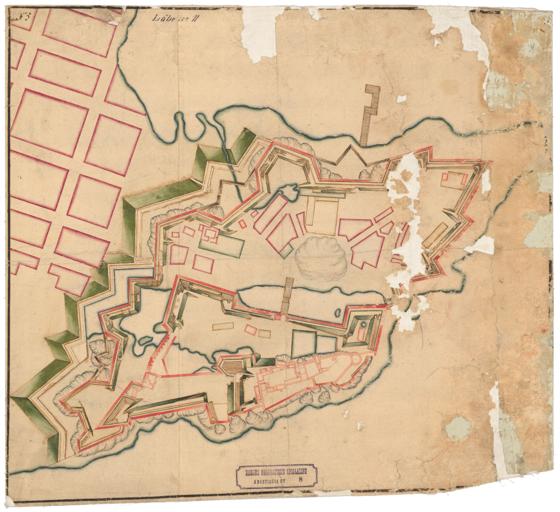 Kristiania amt nr 8: Kart over Akershus Fæstning og Hovedtangens Værker