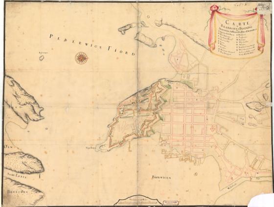 Kristiania nr 9: Carte over Aggershuus Fæstning med Situation af Byen og dets Dependerende