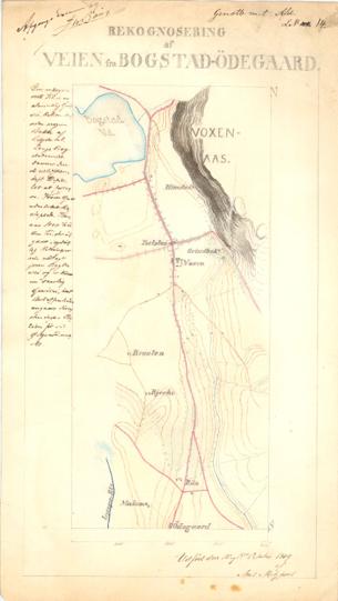 Kristiania amt nr 94-5: Utført av høyskoleelever; Veien fra Bogstad-ødegaard