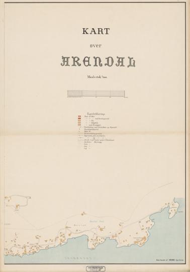 Nedenes amt nr 31: Kart over Arendal (øst)