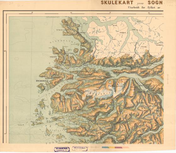 Nordre Bergenhus amt nr 16-1: Skulekart yver Sogn og Fjordane Fylke