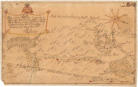 Romsdals amt nr 14b: Carte over Quernes Præstegield beliggende udi Nordmøres Fogderie