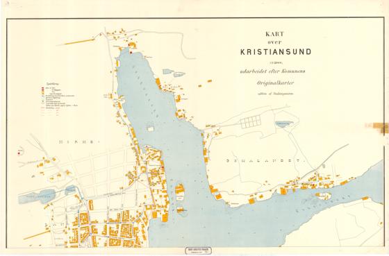 Romsdals amt nr 25a: Kart over Kristiansund