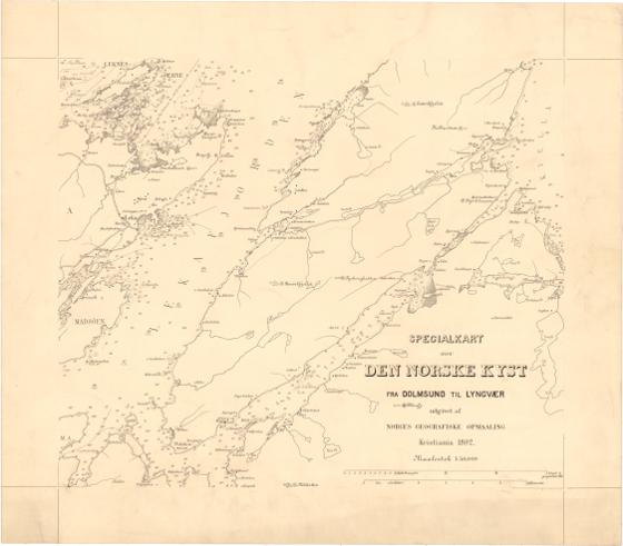 Museumskart 112: Specialkart over Den norske kyst fra Dolmsund til Lyngvær