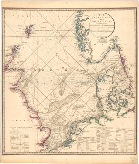 Museumskart 154: The North Sea with the Kattegat