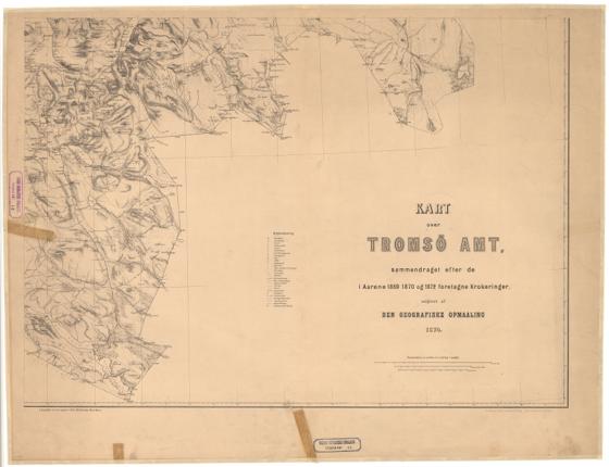 Tromsø amt 10: Kart over Tromsø amt