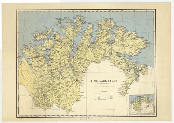 Finmarkens amt 67: Kart over Finnmark fylke