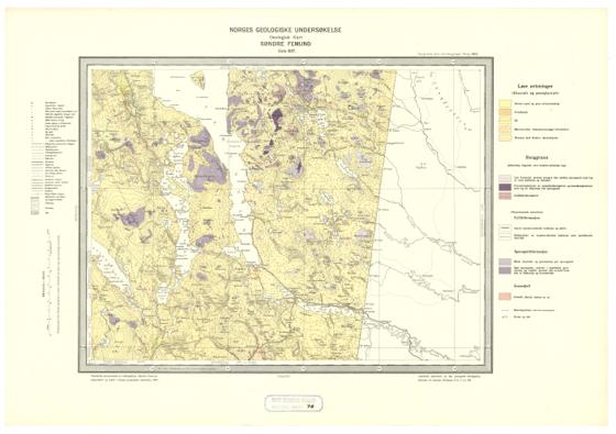 Geologisk kart 78: Søndre Femund