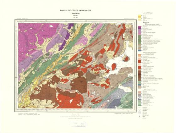 Geologisk kart 97: Trones