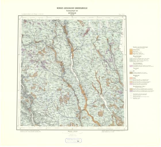 Geologisk kart 99: Østerdalen