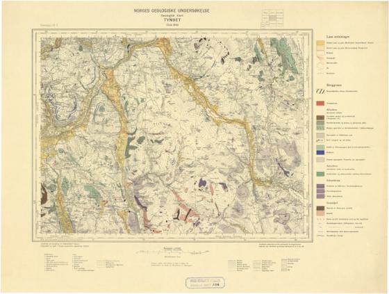 Geologisk kart 101: Tynset