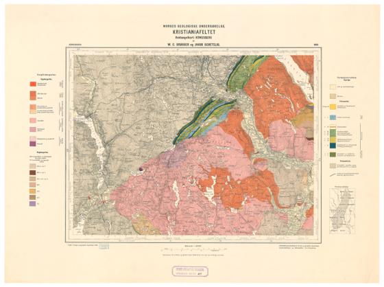 Geologiske kart 69: Den geologiske undersøkelse, Kongsberg