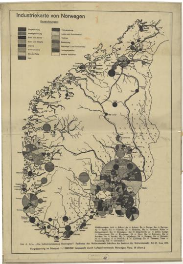 Statistikk 37: Industrikarten von Norwegen