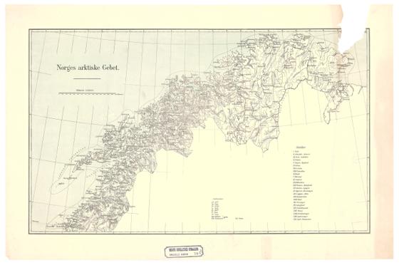 Spesielle kart nr 70d: Norges arktiske Gebet