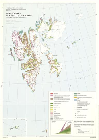 Nasjonalatlas for Norge 130: Landformer, Svalbard og Jan Mayen