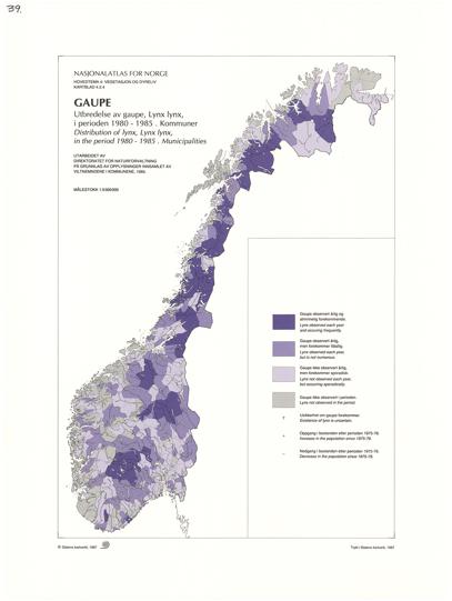 Nasjonalatlas for Norge 39: Gaupe