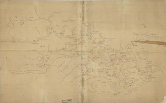 Norge 11: Kart over Dele af Akershus og Hedemarkens Amter