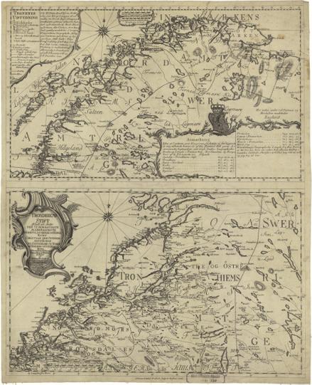 Norge 110: Trondhjems Stift afdeelt udi Amter