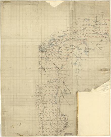 Norge 127: Kart over en del af Hedemarkens samt søndre og nordre Trondhjems Amter