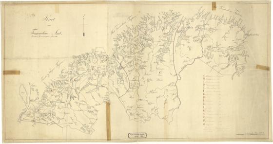 Norge 153-2: Kart over Finmarkens Amt