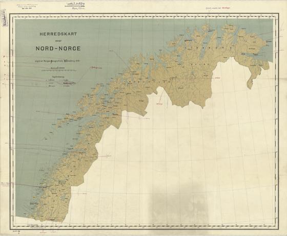 Herredskart over Nord-Norge
