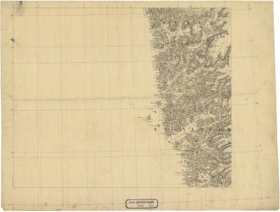 Norge 169c: Deler av Generalkart over det sydlige Norge