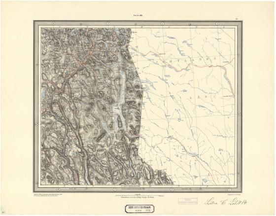 Norge 173-12: En Del af Hedemarkens, Kristians, og søndre Bergenhus Amter.