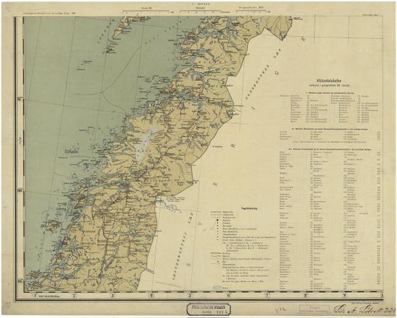 Norge 191: Cammermeyers reisekart over det nordlige Norge