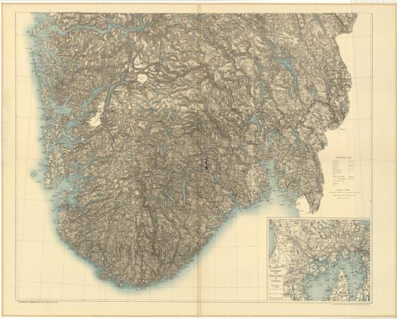 Norge 236 sør: Veikart over Norge