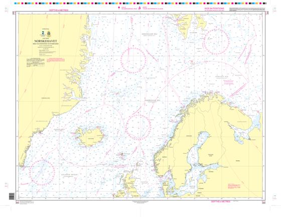 Kartblad 300: Norskehavet med tilstøtende havområder