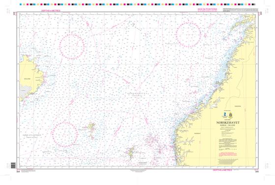 Kartblad 304: Norskehavet - Norge-Island