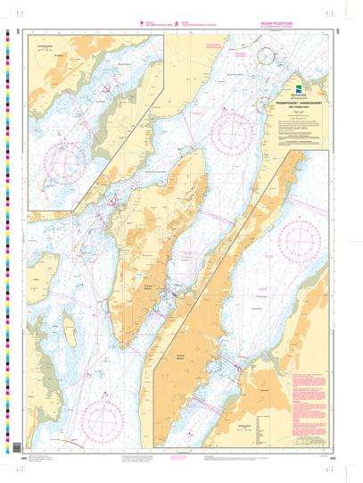 Kartblad 466: Tromsøysundet - Sandnessundet med Tromsø havn