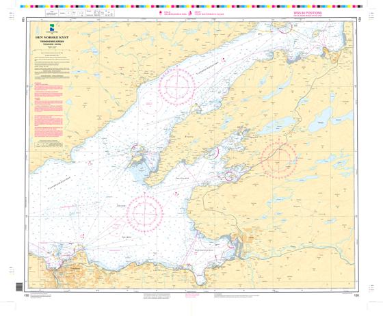 Kartblad 130: Trondheimsfjorden, Trondheim - Skogn