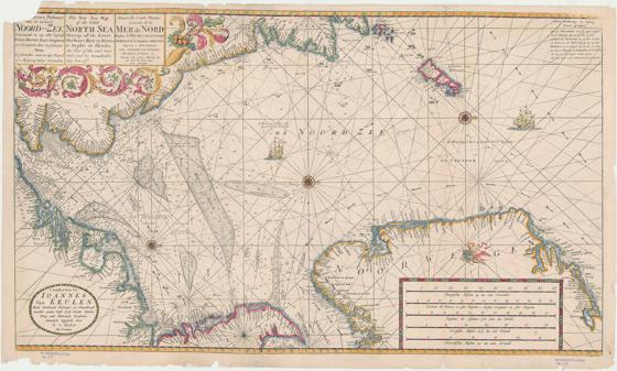Museumskart 50: The New Sea Map of the Whole North Sea