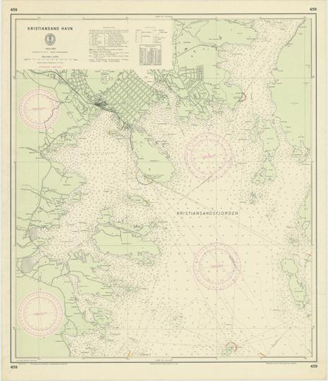 Kartblad 459: Kristiansand havn