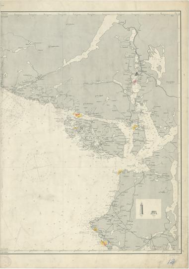 Kartblad 12: Fra Lister til Rægefjord og Nesvaag, østlig blad