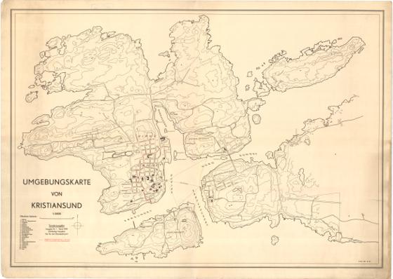 Romsdals amt nr 54: Umbebungskarte von Kristiansund
